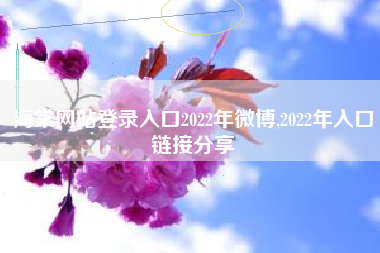 海棠网站登录入口2022年微博,2022年入口链接分享