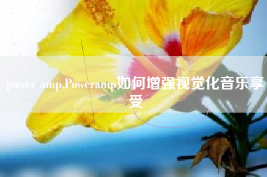 power amp,Poweramp如何增强视觉化音乐享受