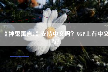 《神鬼寓言2》支持中文吗？XGP上有中文吗？